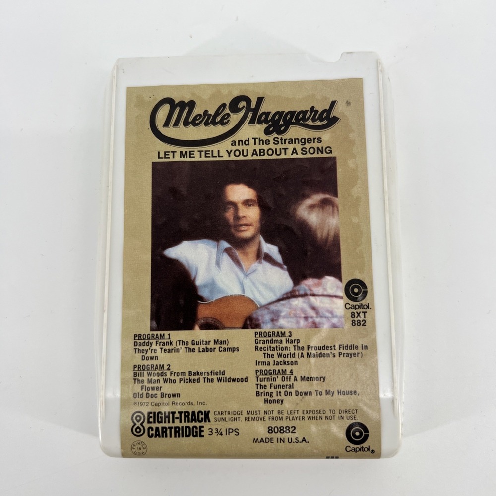 Merle Haggard Let Me Tell You About.. 8-Track Tape 8XT-882 Capitol 1972